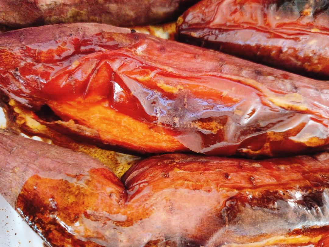 流油流蜜的烤红薯！烤烟薯！太香了