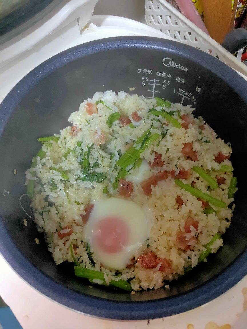 连吃三碗的茼蒿菜饭