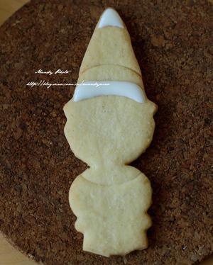 #2014圣诞节#圣诞糖霜饼干-圣诞可爱小丑～的做法 步骤3