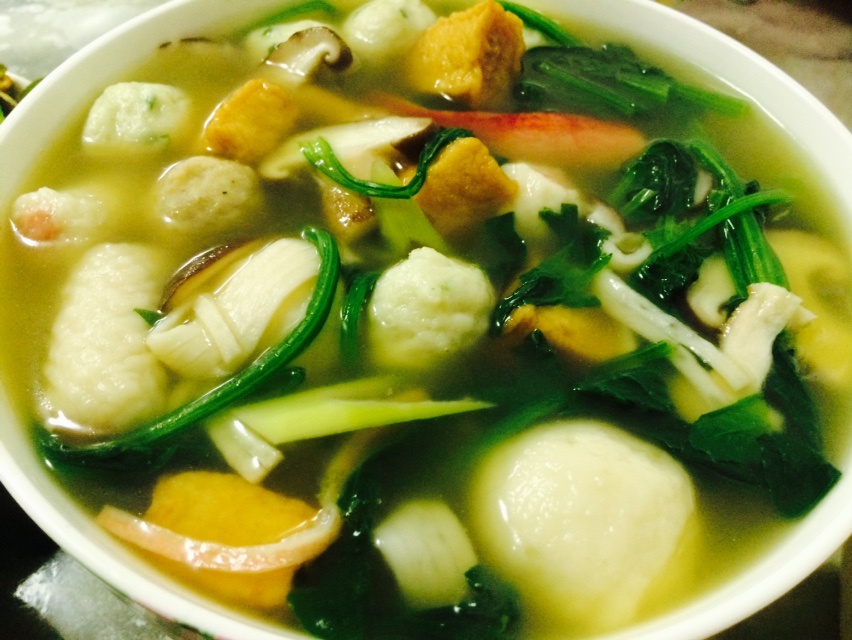 菠菜鱼丸汤