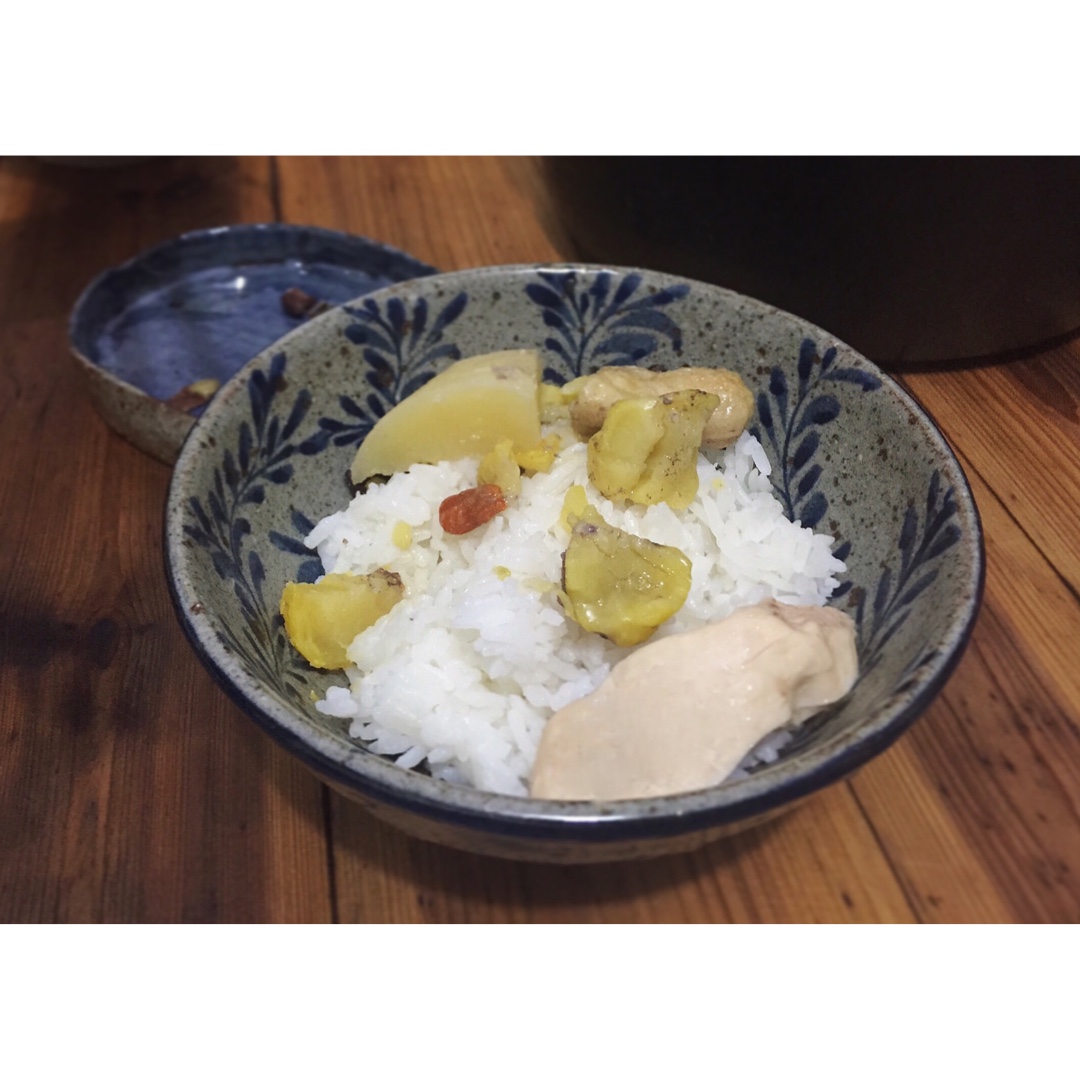 板栗山药炖鸡