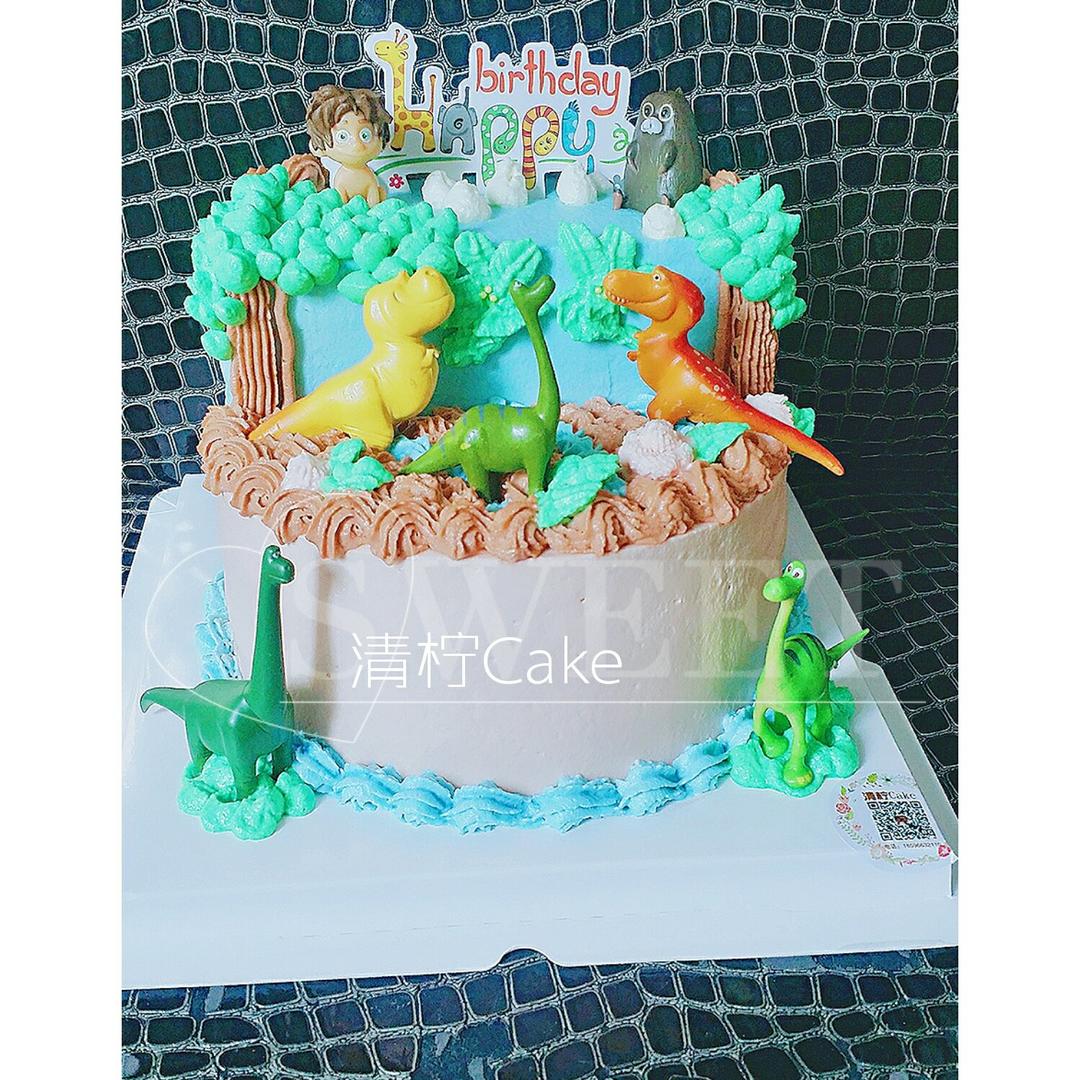 【创意蛋糕】恐龙园场景蛋糕