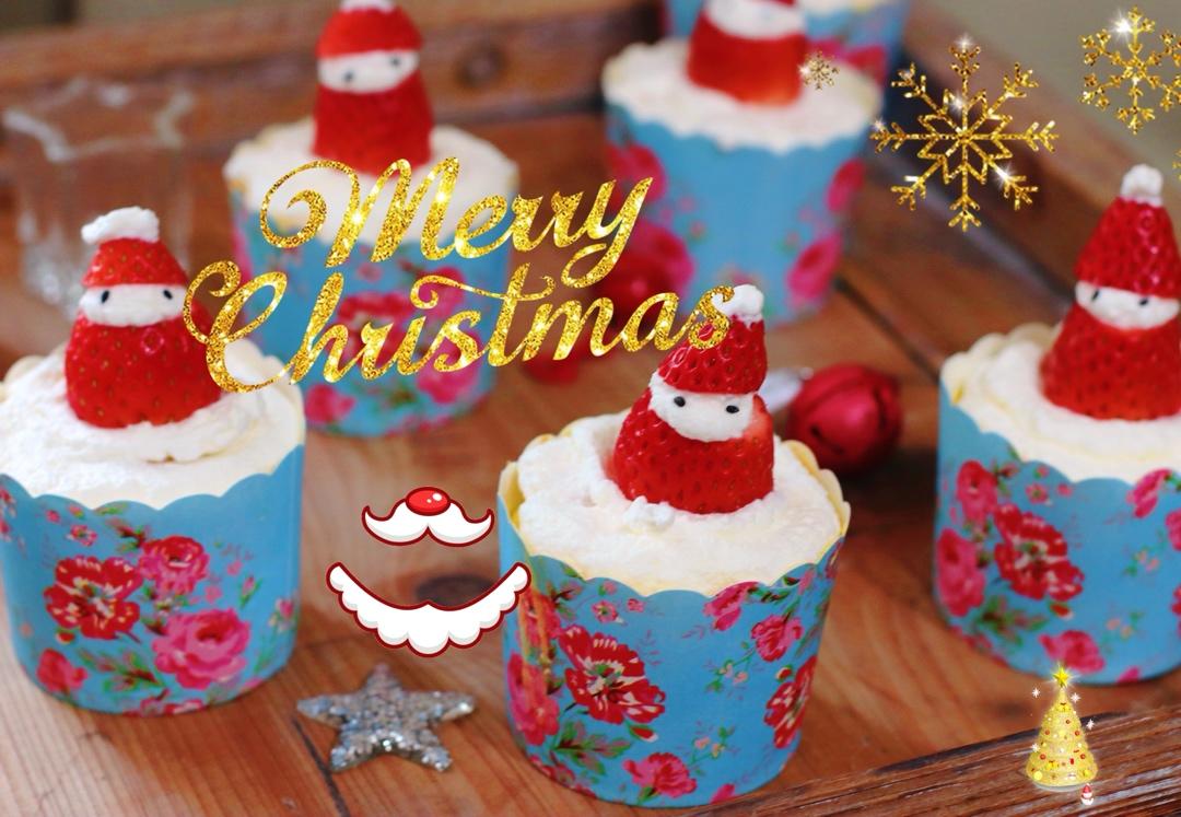 圣诞老人杯子蛋糕【曼达小馆】2016年圣诞Party专场