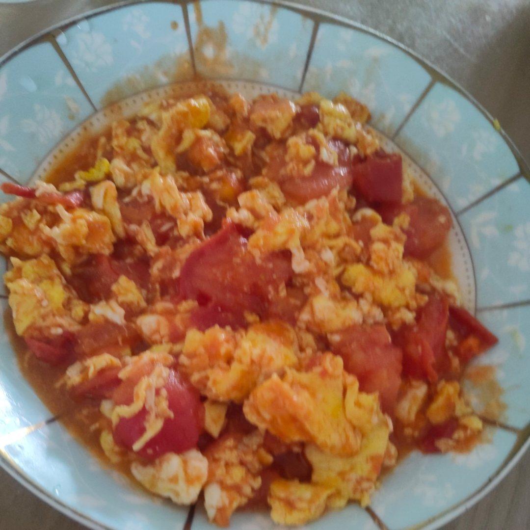西红柿炒土鸡蛋
