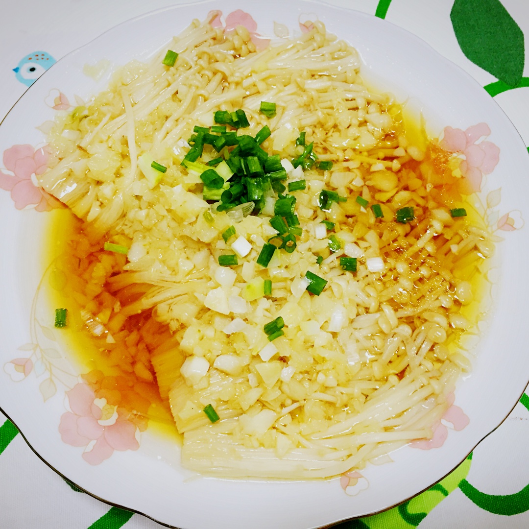 蒜蓉蒸金针菇