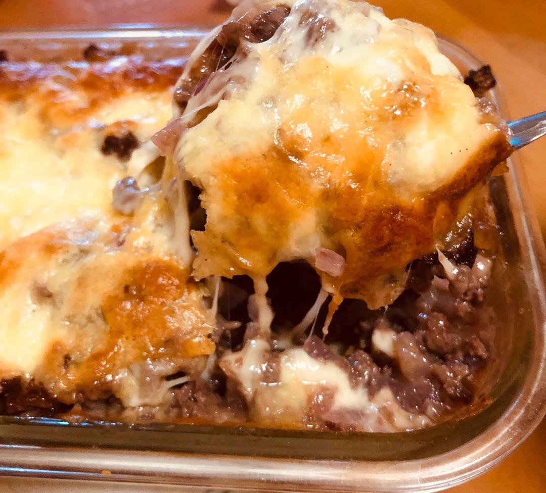 香菇洋葱牛肉土豆泥的做法