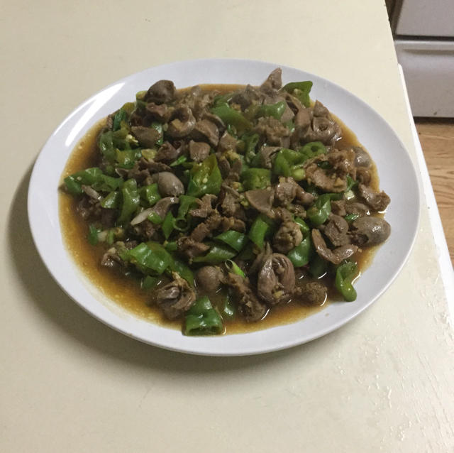 爆炒香辣鸡杂