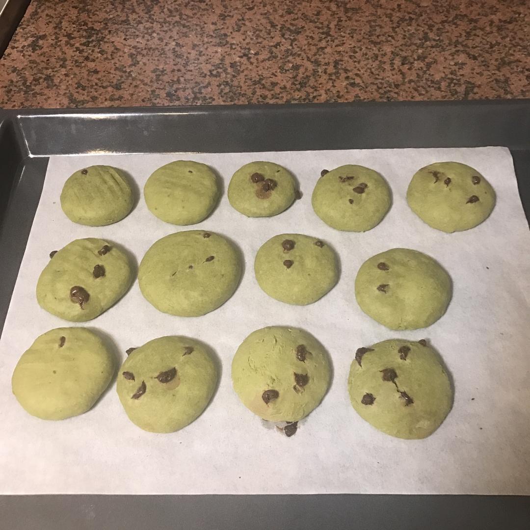 抹茶巧克力软曲奇