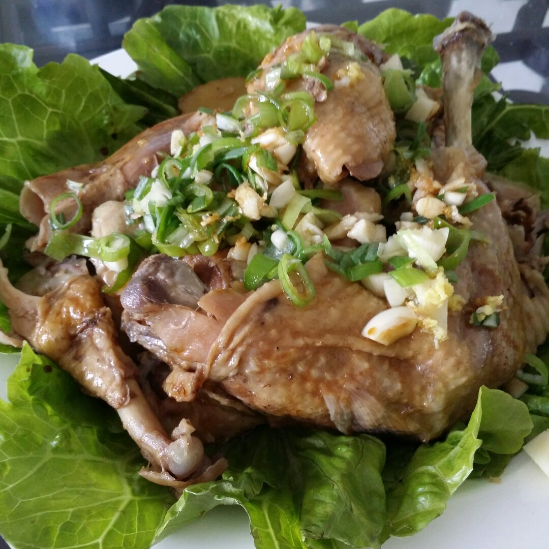 电饭锅简易版：盐焗手撕鸡