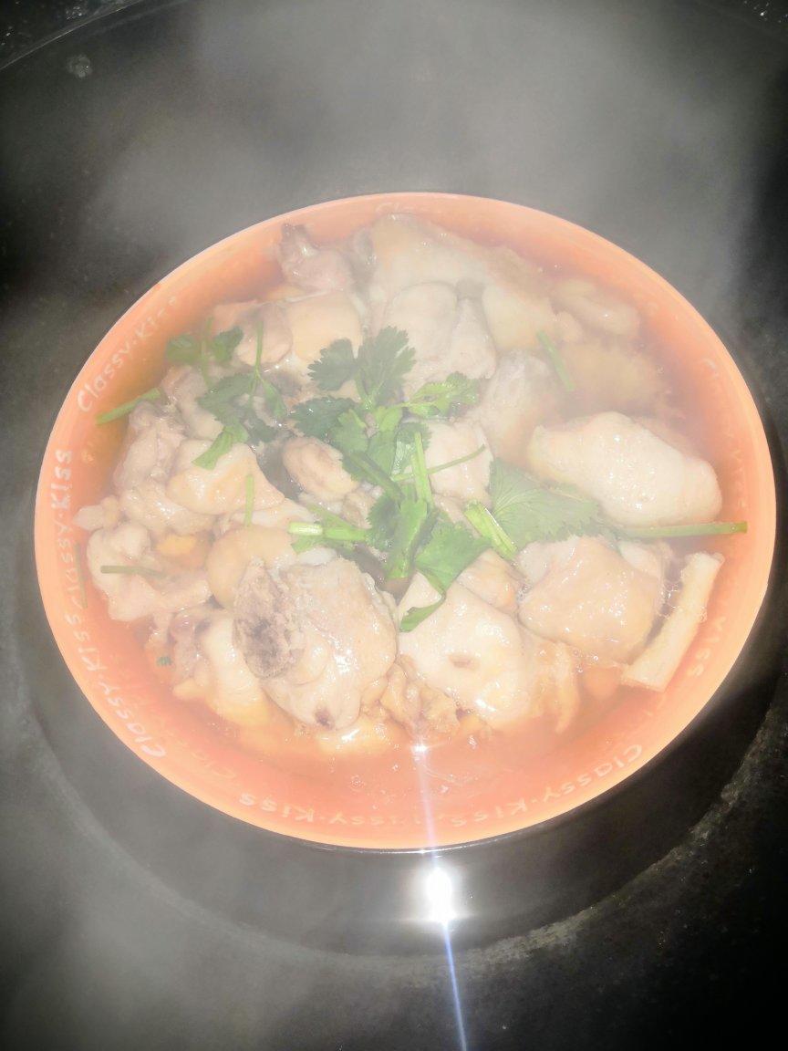 菌菇蒸鸡肉