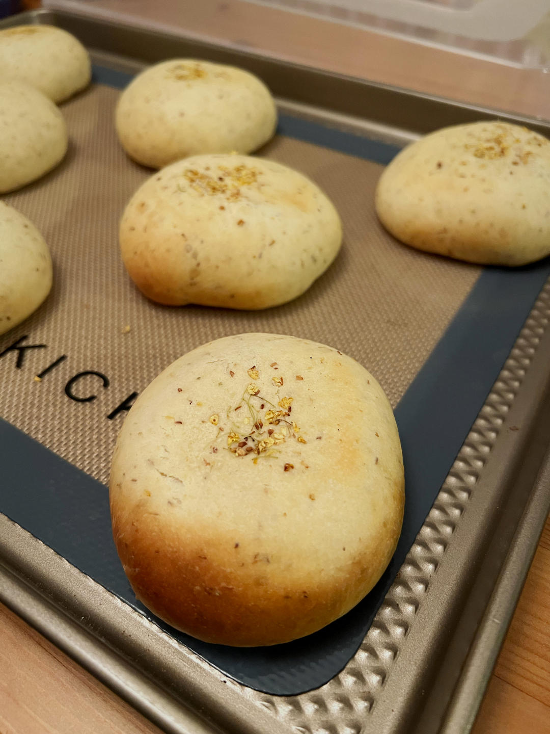 桂花乳酪日式面包｜秋日食谱｜柔软｜醇香