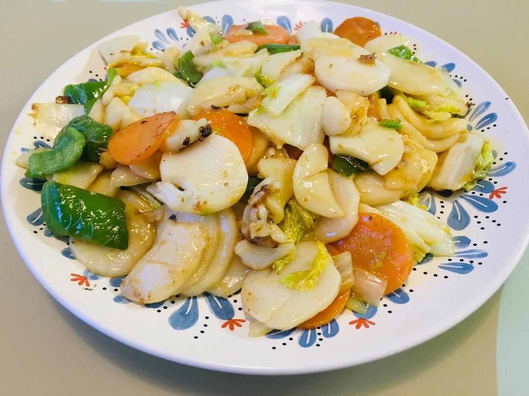 小土豆一枚做的炒年糕