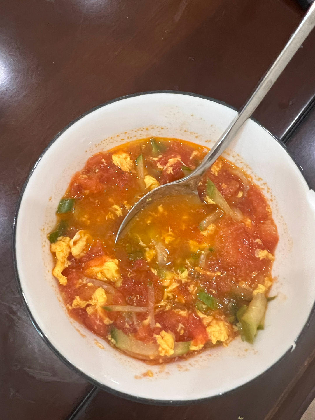 简单好喝的黄瓜鸡蛋柿子汤