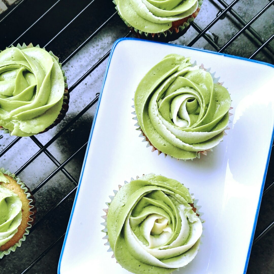 【青山绿水，白云出岫】黑芝麻抹茶双享纸杯蛋糕