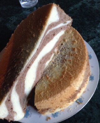 斑马纹戚风蛋糕