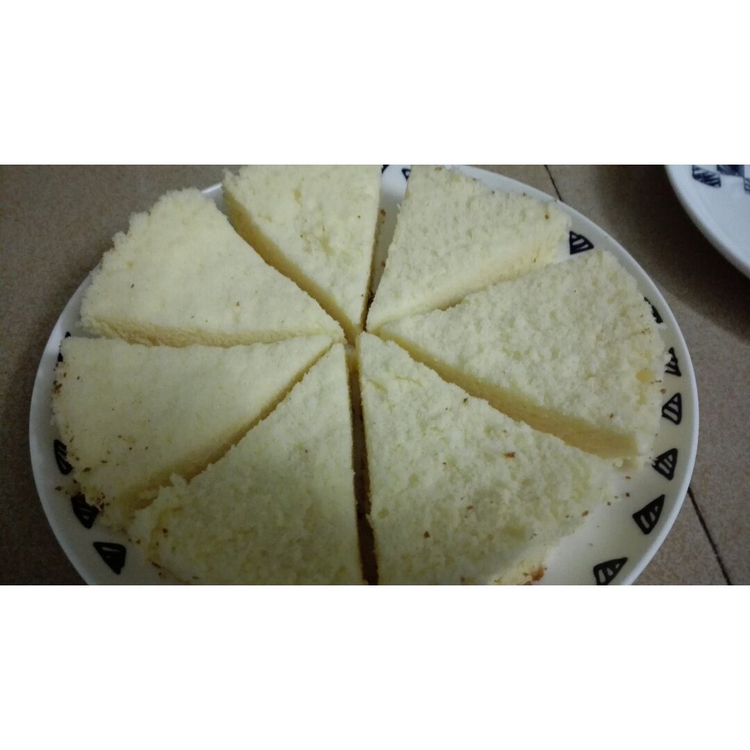 超好记八寸戚风蛋糕（后蛋法）