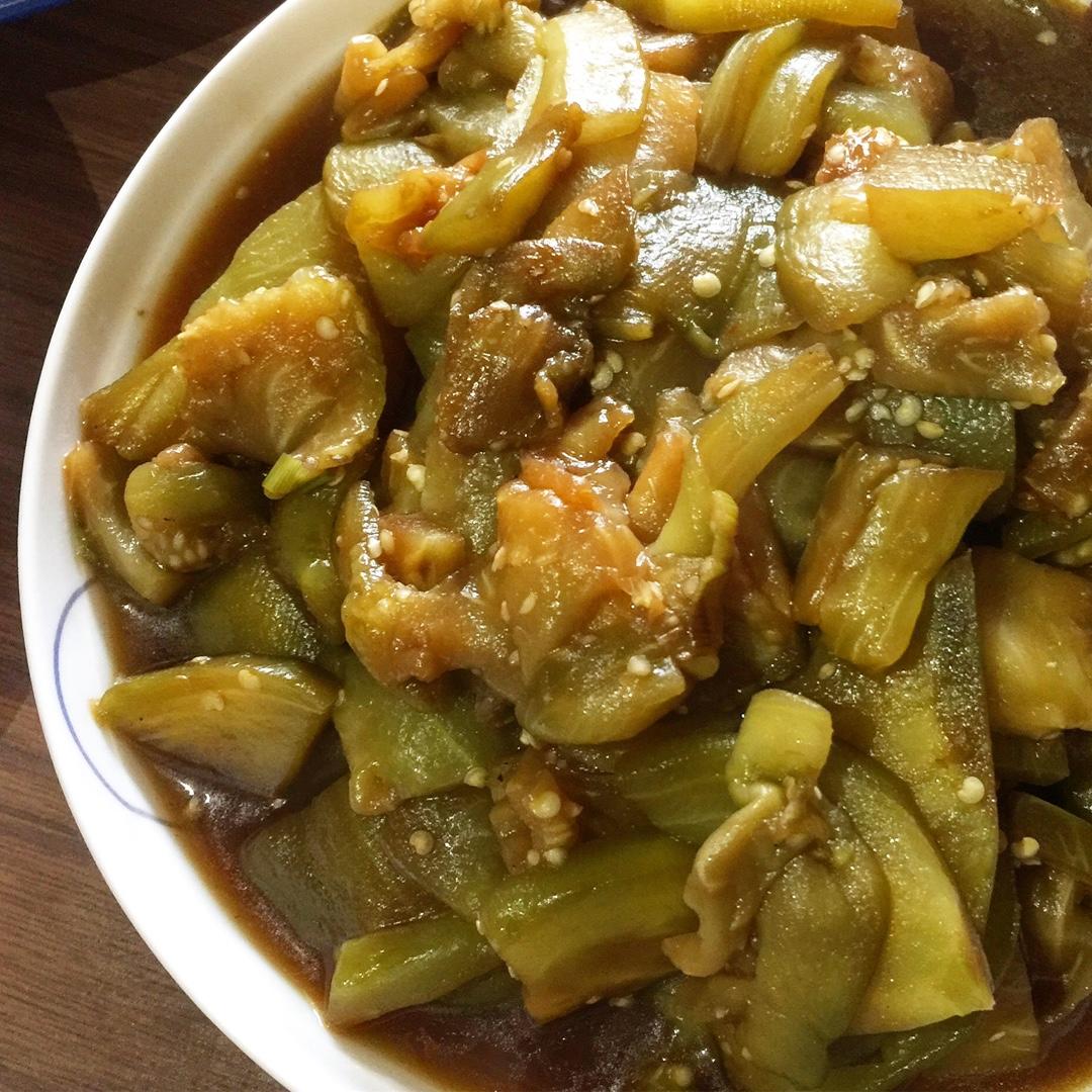 清炒茄子（少油版+视频）