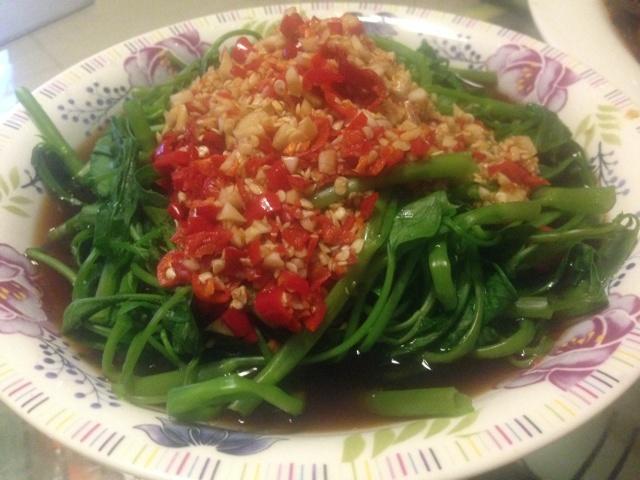 酸辣空心菜的做法