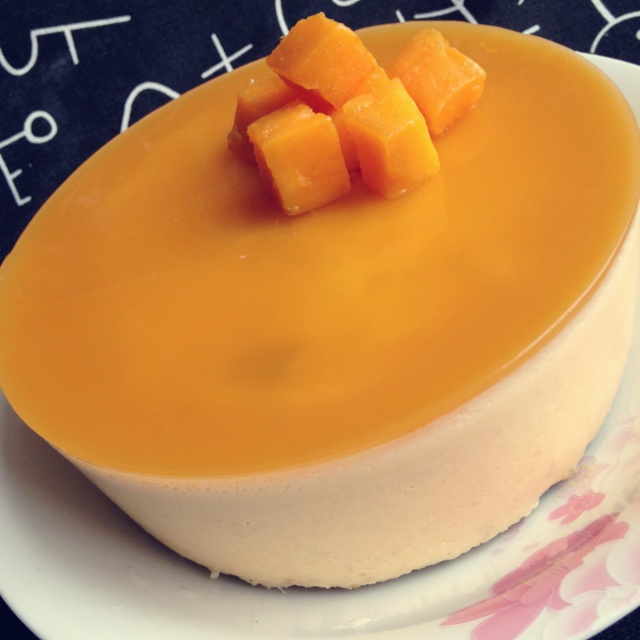 料超足的芒果慕斯蛋糕
