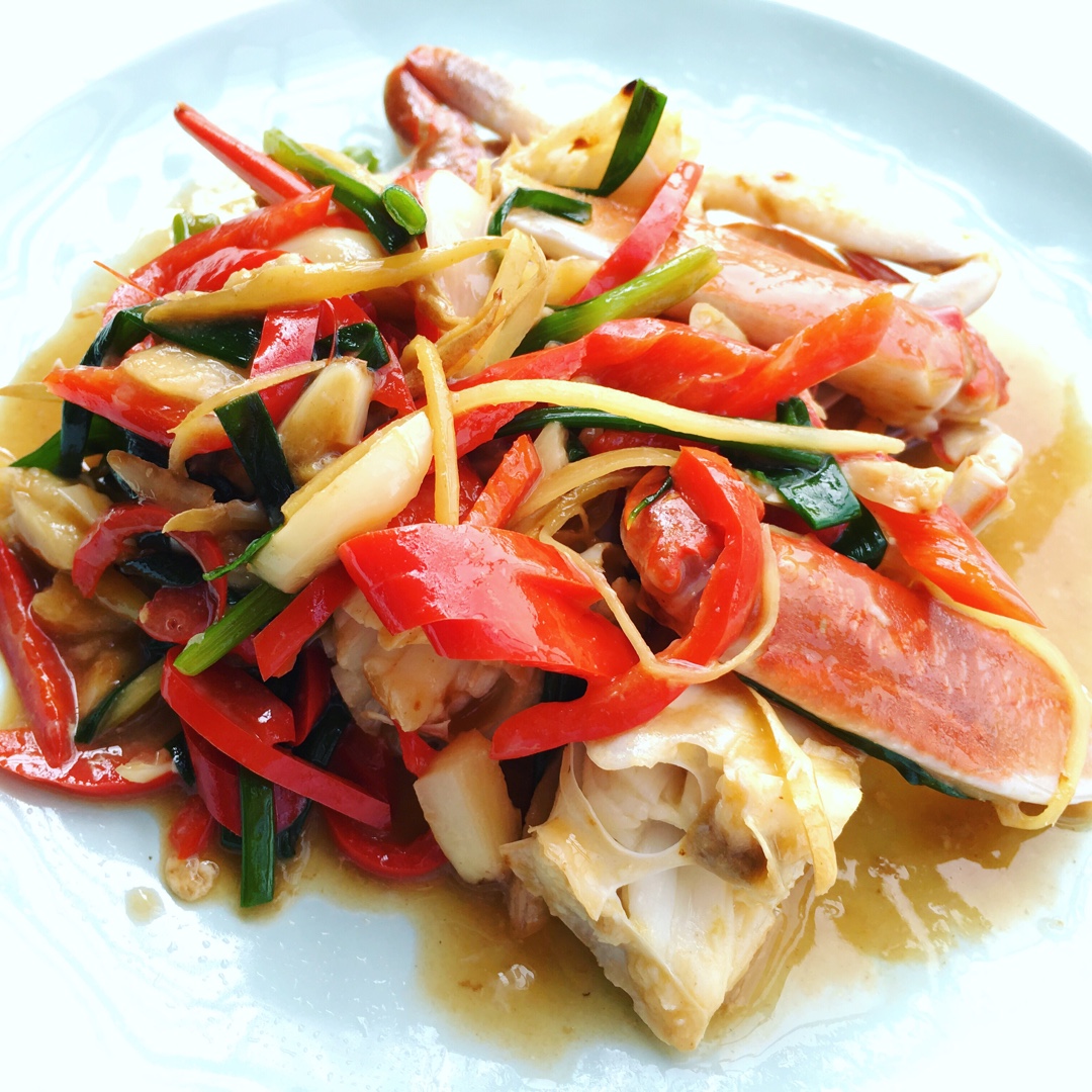 葱姜炒蟹 Fried Crabs