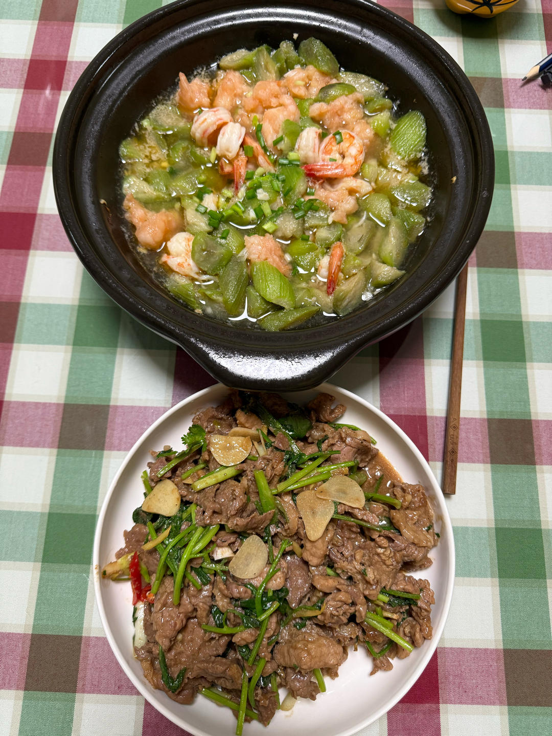 丝瓜海鲜煲