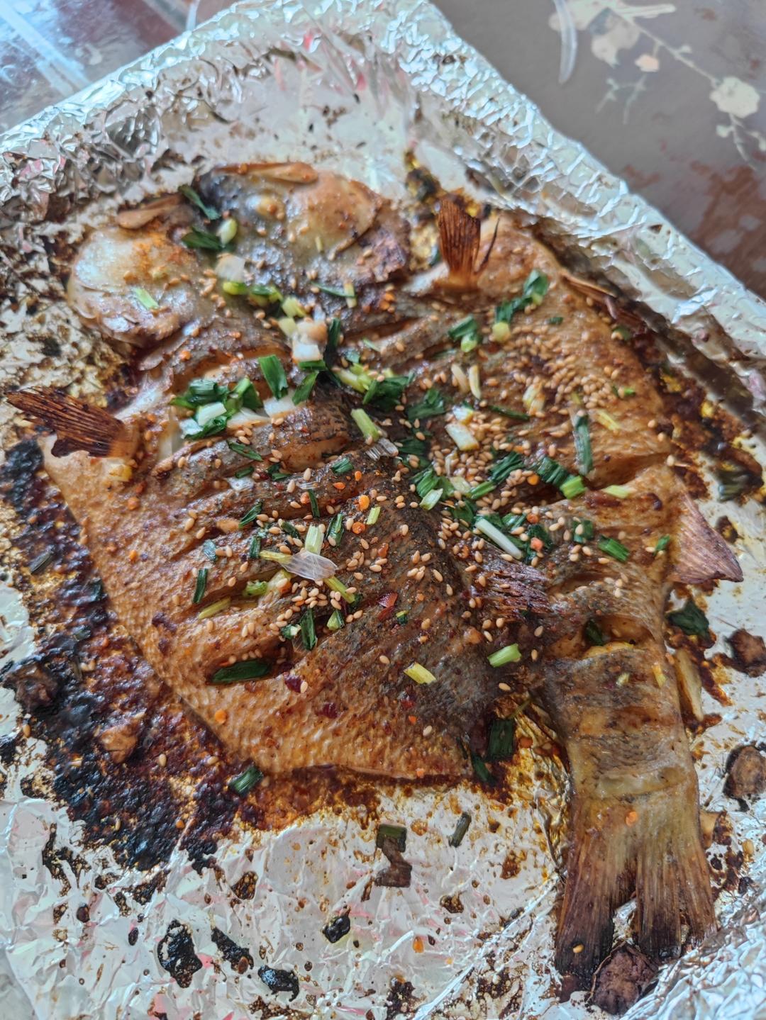 烧烤摊上的烤鱼  烤箱版烤鱼  干烤鱼