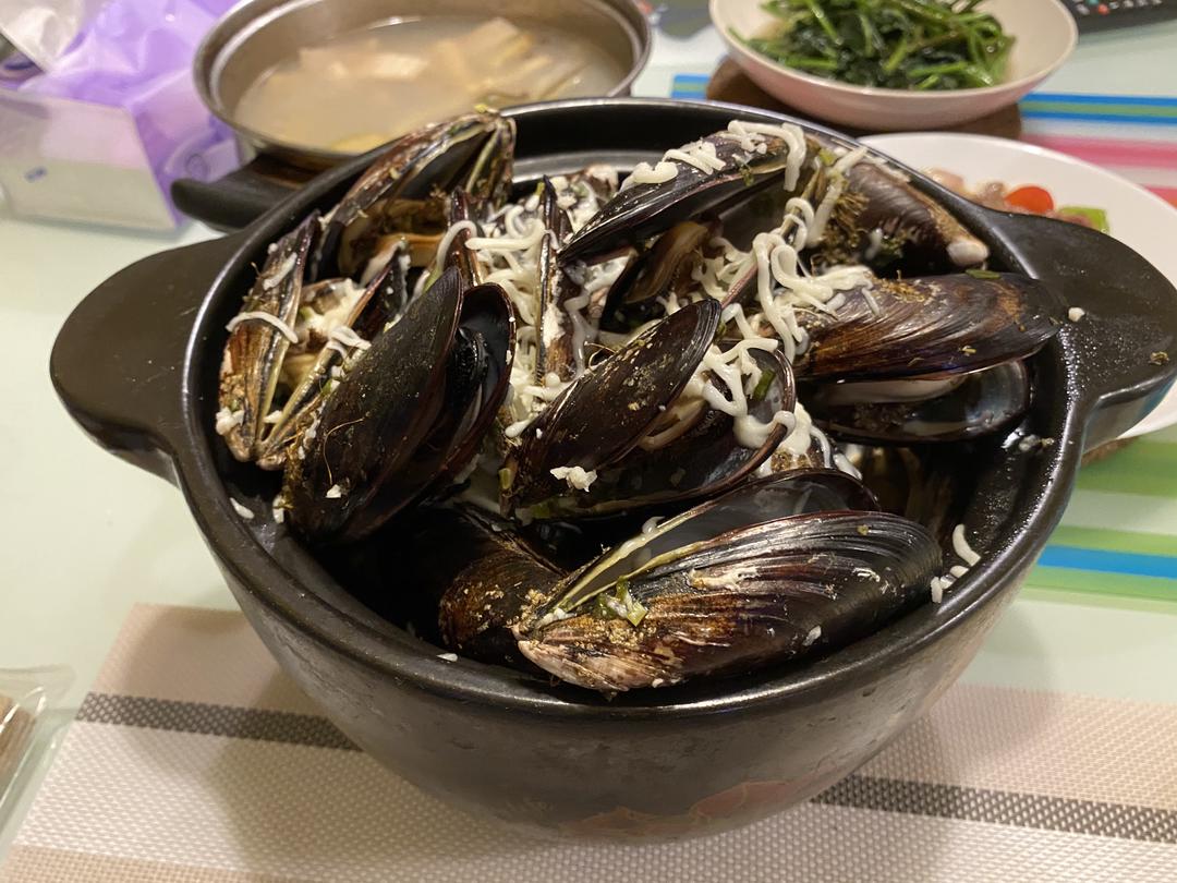 比利时风味青口贝/淡菜 Moules marinières的做法