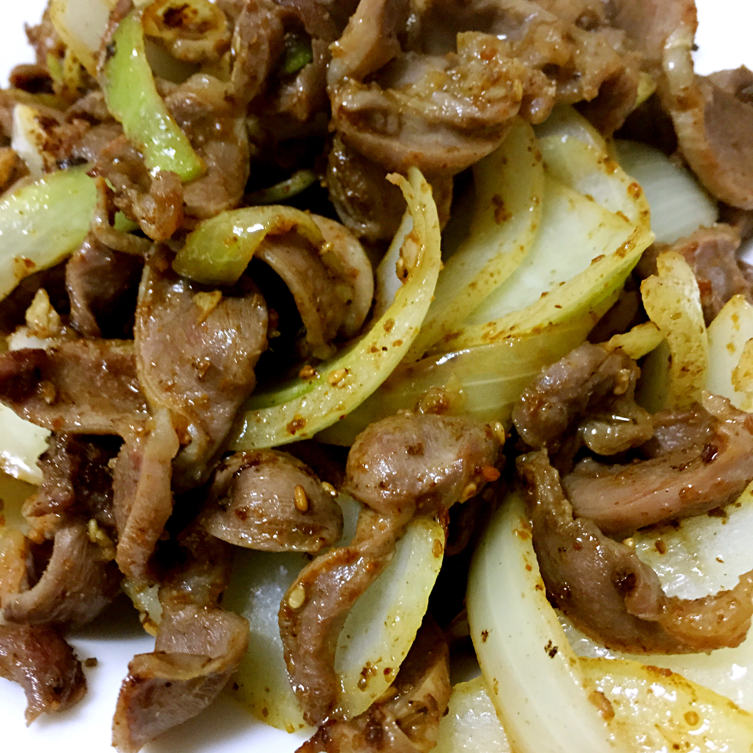孜然鸡胗