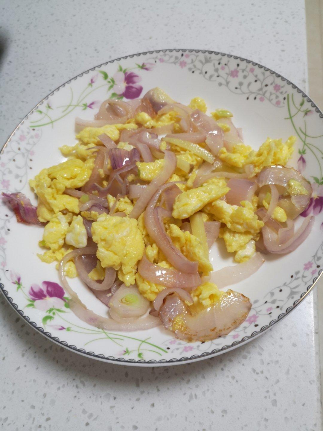 洋葱炒鸡蛋