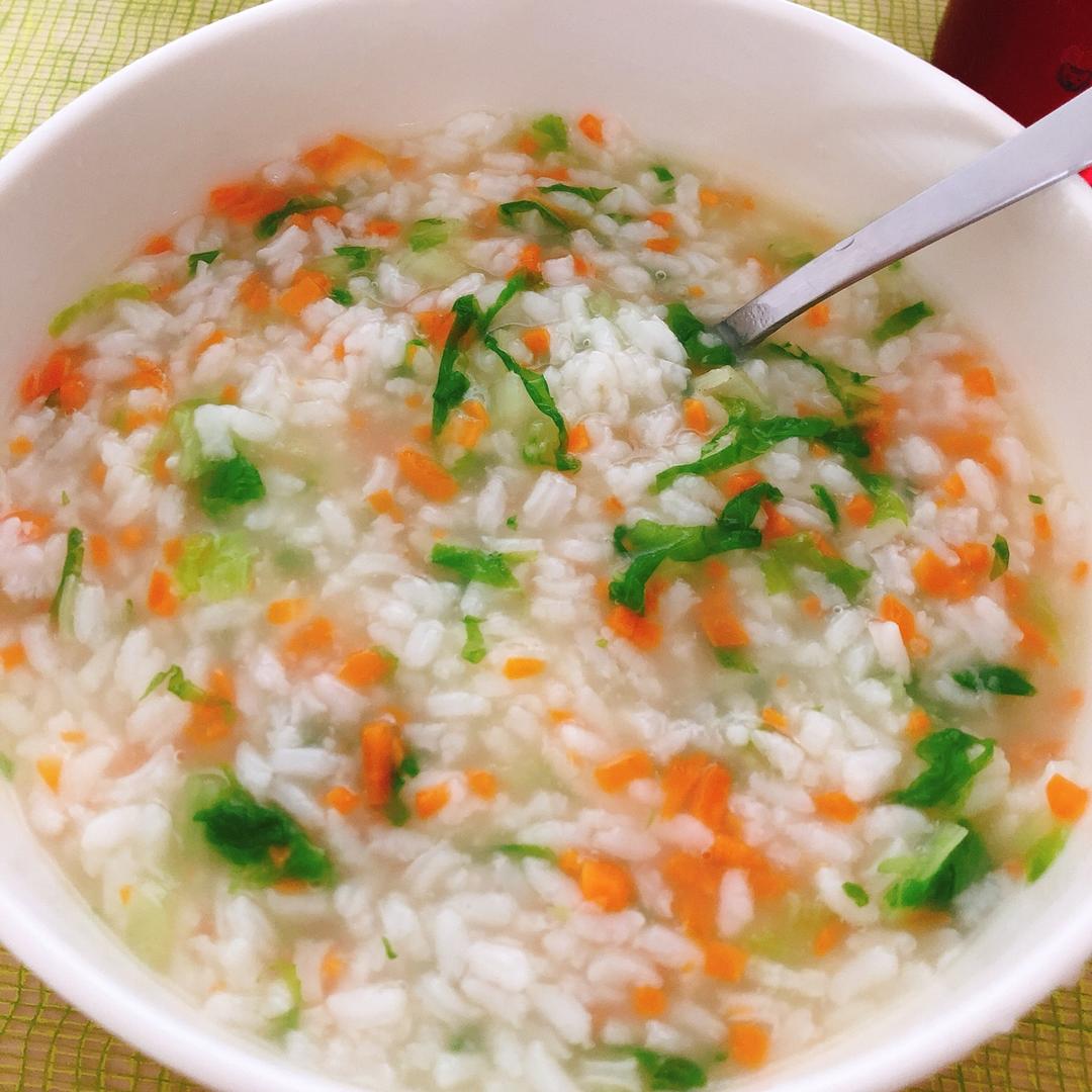miffy素食做的胡萝卜青菜粥