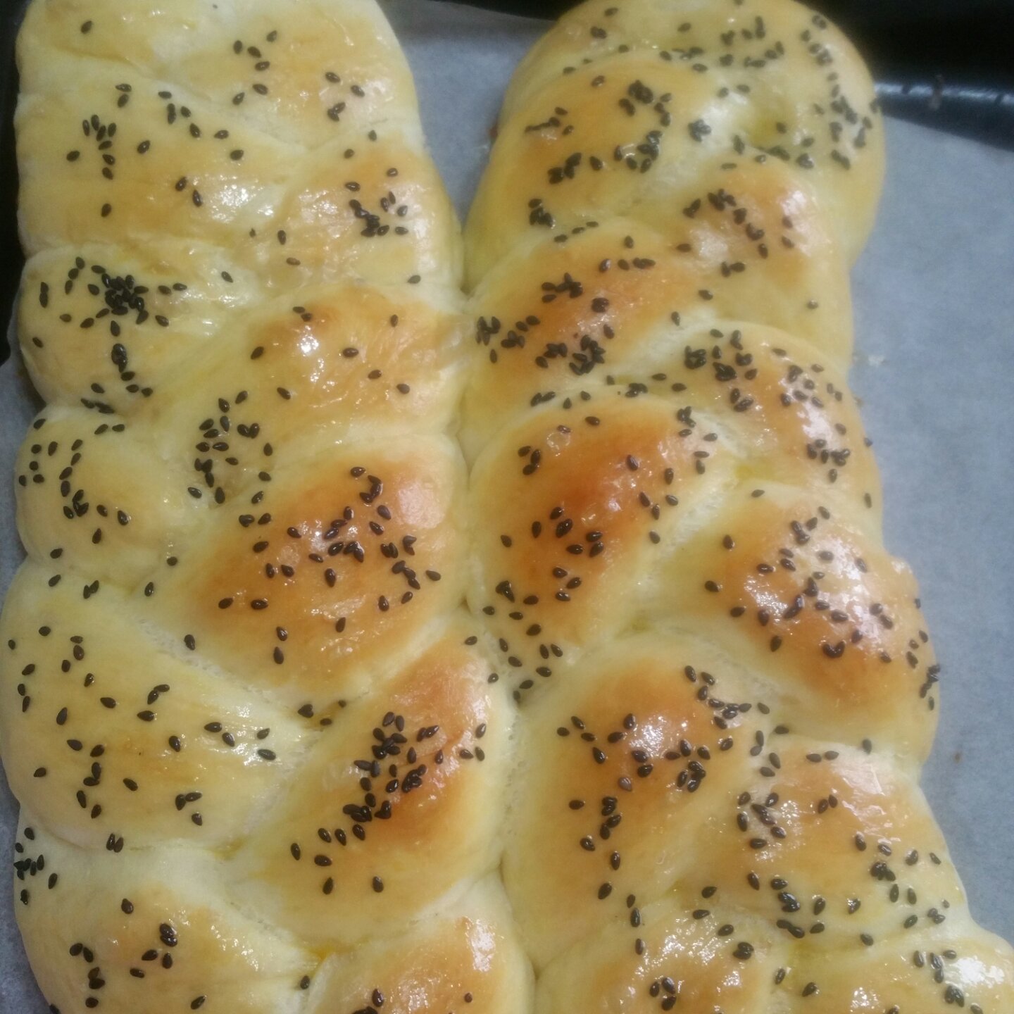 酸奶辫子面包（一次发酵）