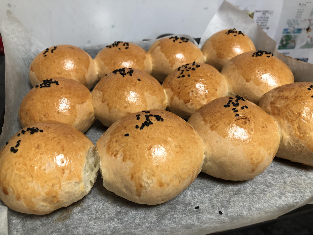 一次发酵绵柔奶油小餐包（消耗淡奶油）