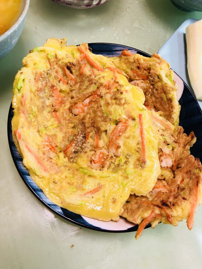 虾仁茭瓜饼