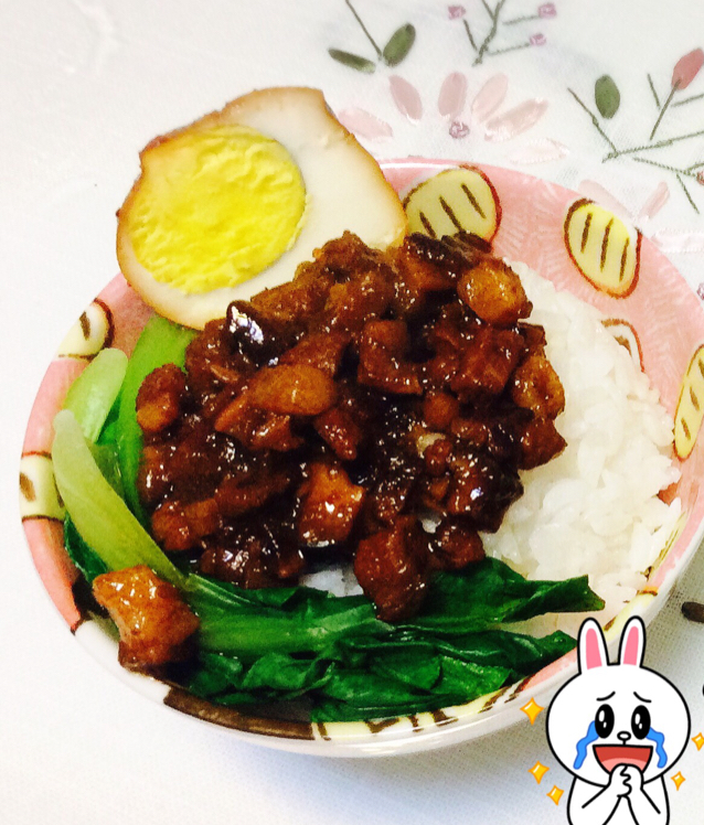 洋葱酥卤肉饭
