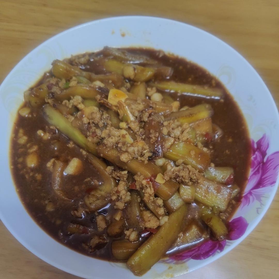 红烧肉沫茄子