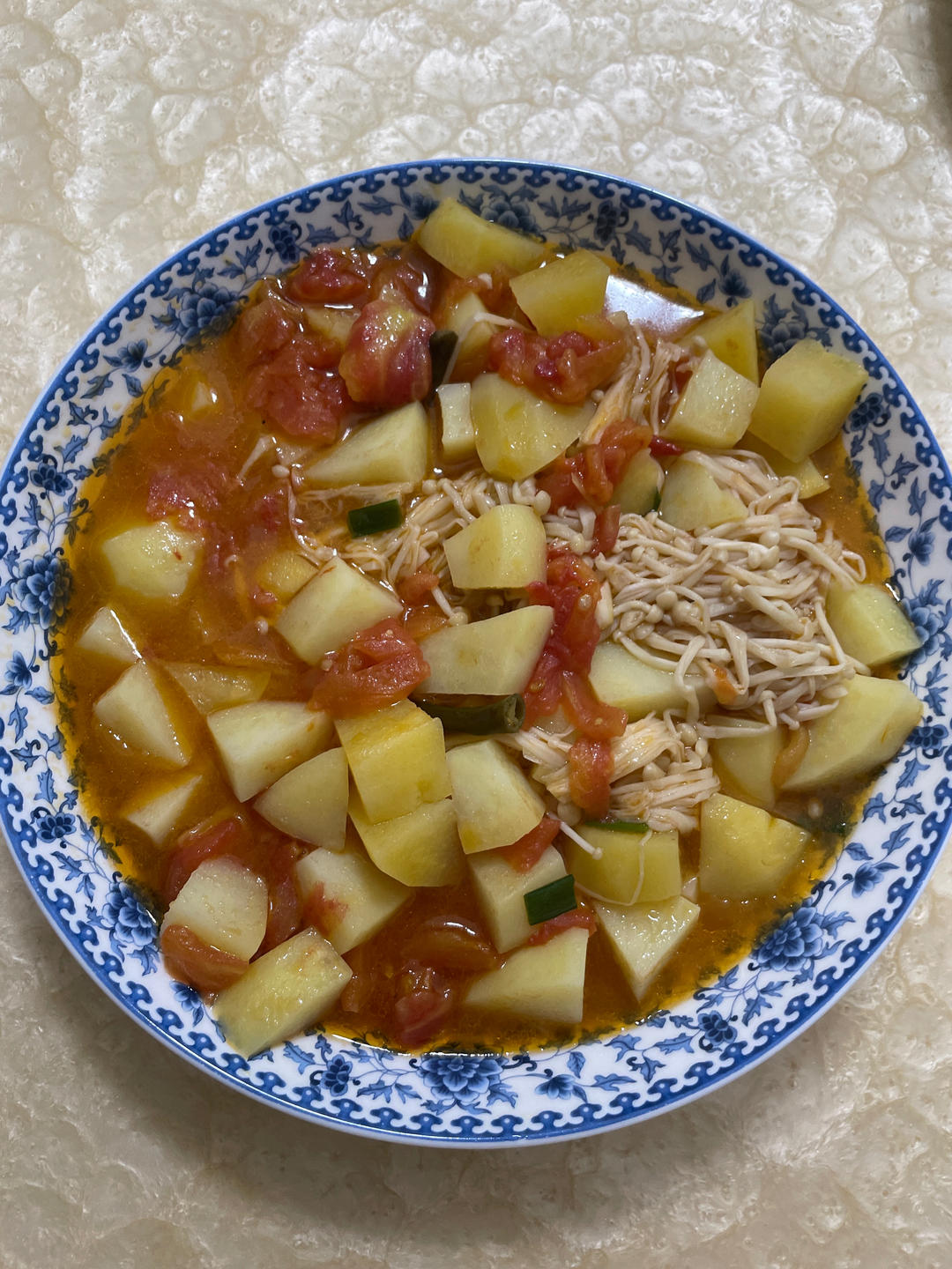 番茄土豆金针汤