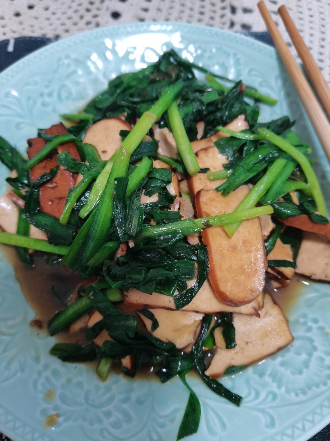 韭菜豆腐干