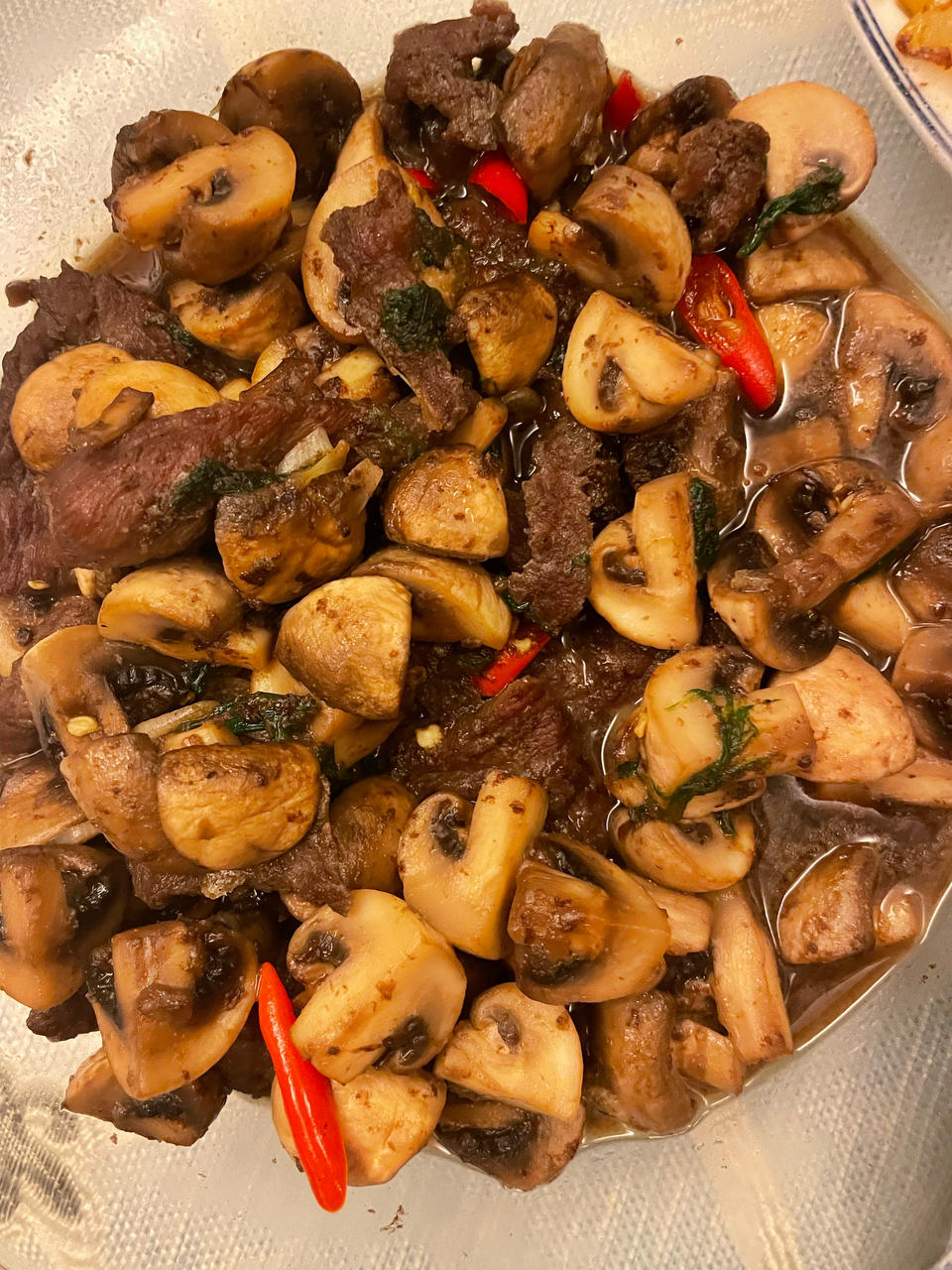 爆炒蘑菇