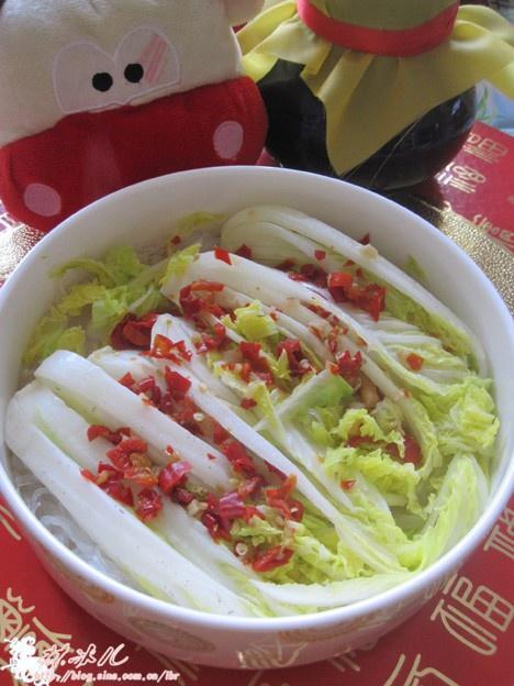 鸡汁剁椒粉丝娃娃菜的做法