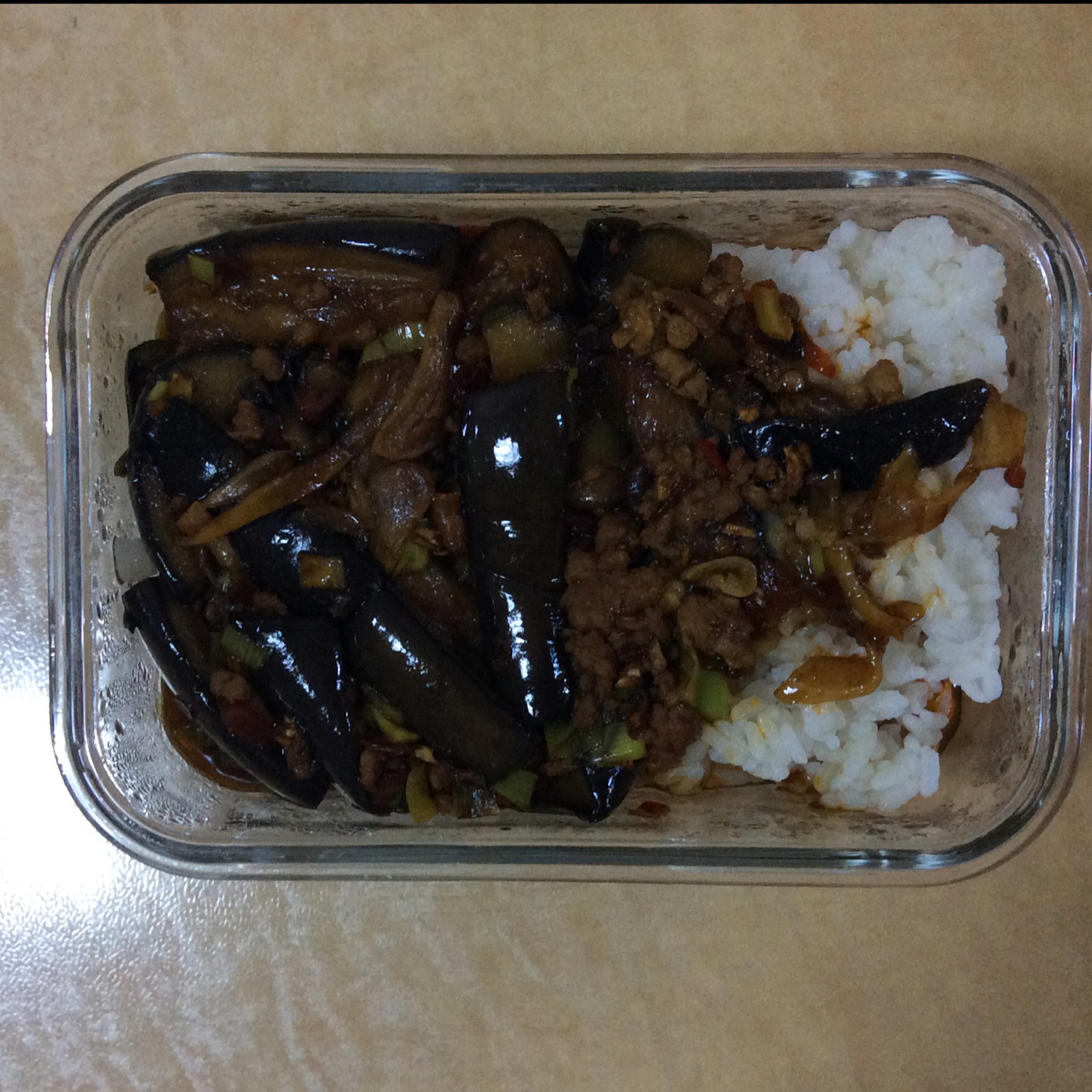 红烧肉沫茄子