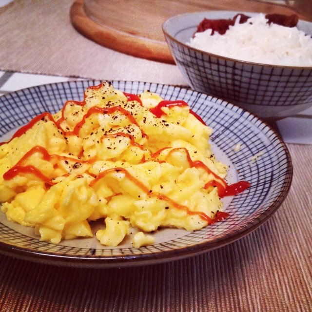 美式炒蛋 scrambled eggs