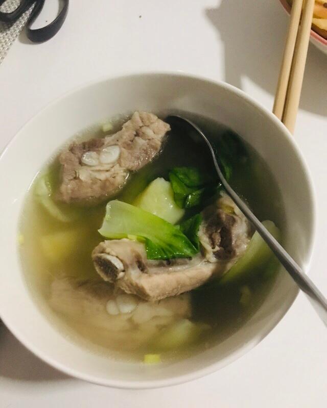 米娜nia做的小白菜炖排骨