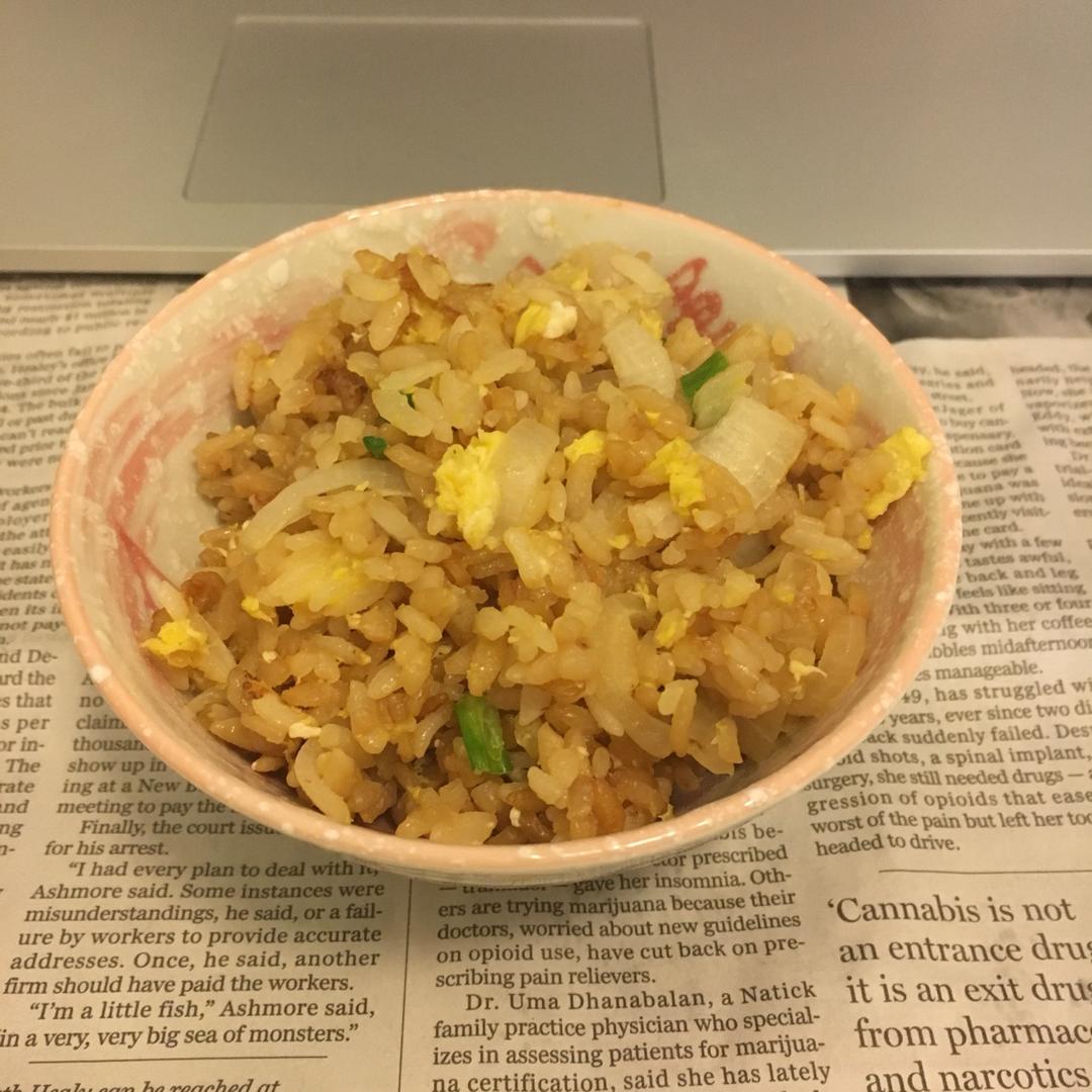 据说是 正宗酱油炒饭