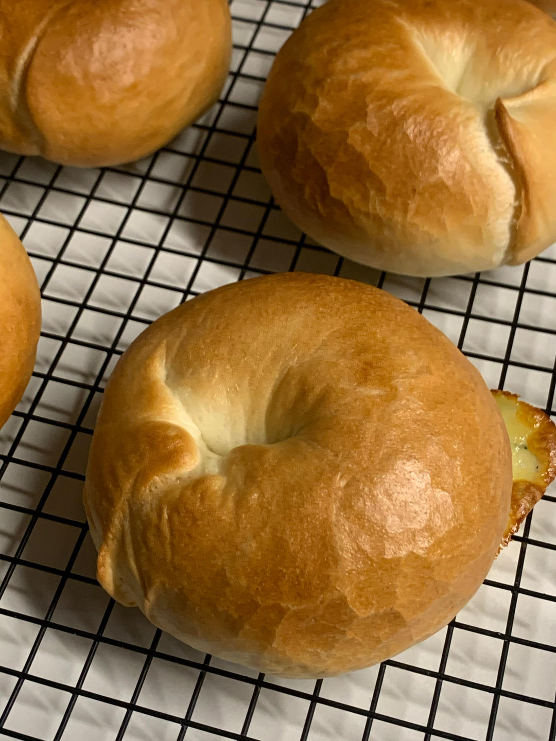 双倍芝士培根贝果