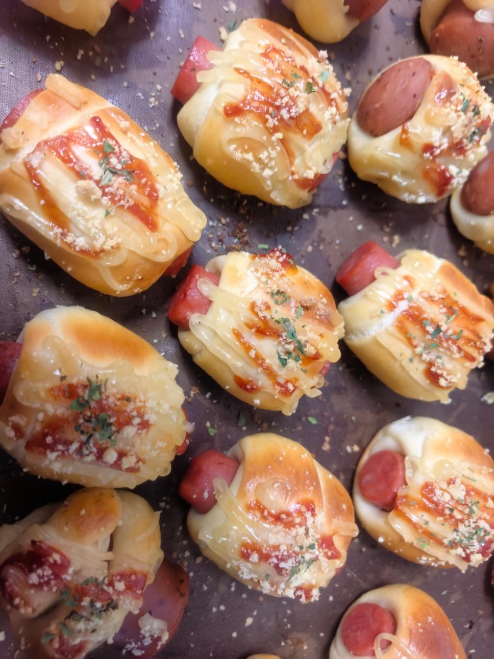 奶酥芝士小面包&小肠仔包自用方