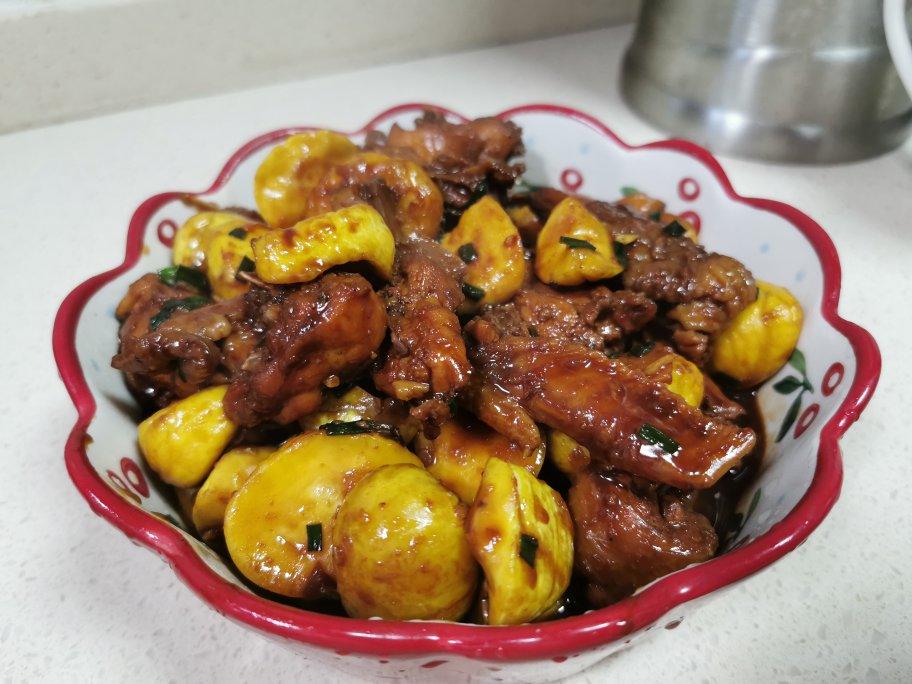 【栗子烧鸡】鸡肉都给你吃，栗子归我~