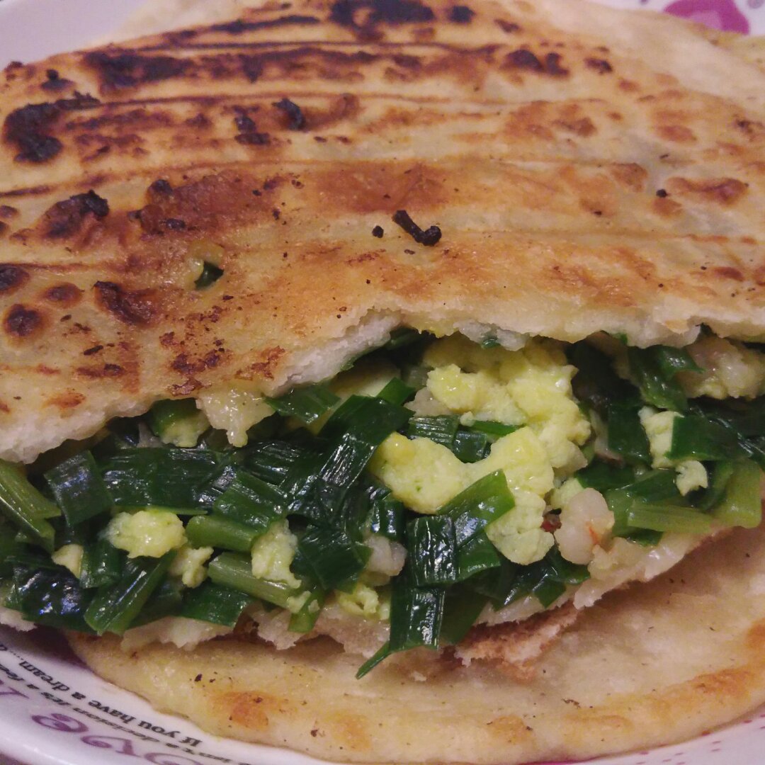 馅饼(韭菜鸡蛋虾滑馅)
