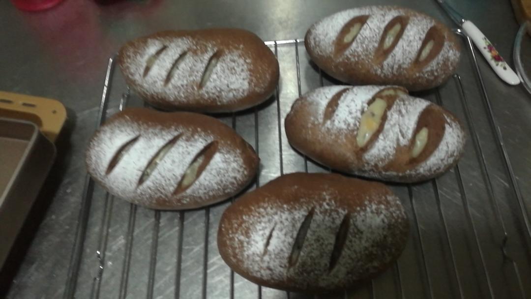 超级好吃简单好做的可可麻薯软欧面包