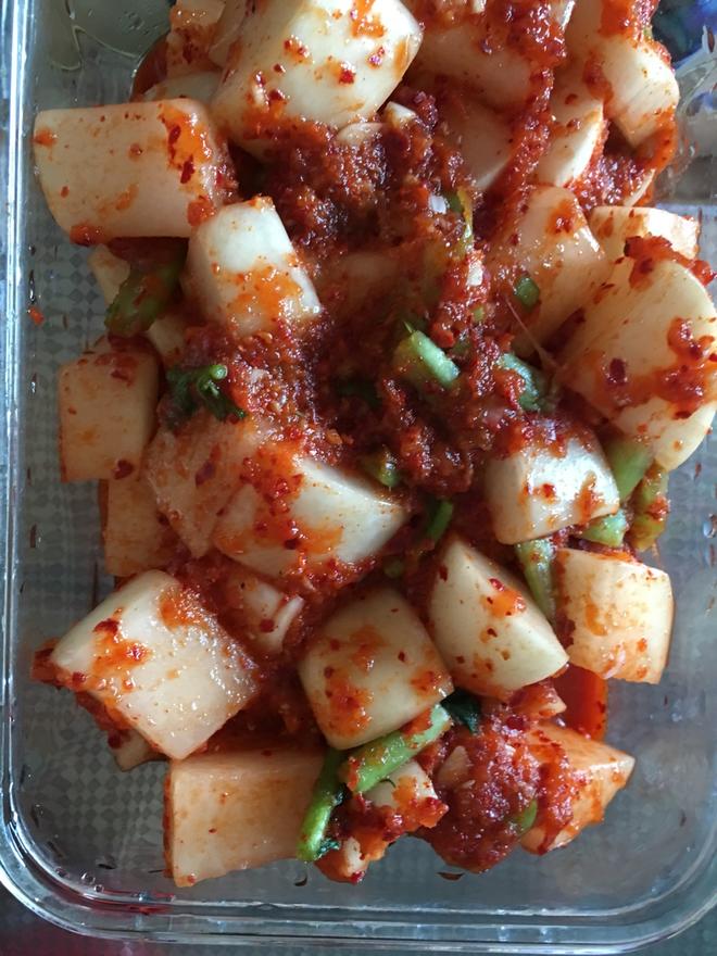 韩式小菜辣萝卜的做法