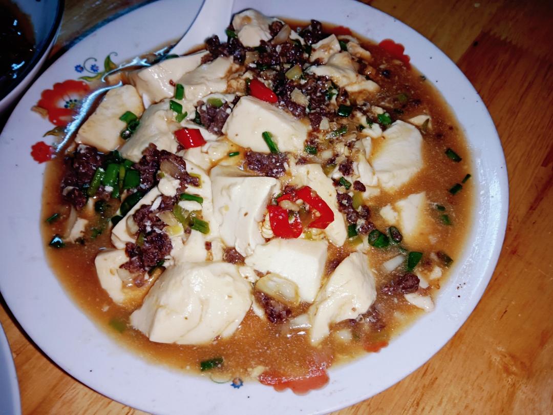 肉末嫩豆腐｜嫩滑口感爽口！这道快手菜超级下饭！！（减脂少油版）